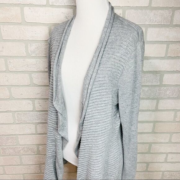 Eileen Fisher Cotton/Linen Open Front Cardigan M4 - Picture 3 of 8